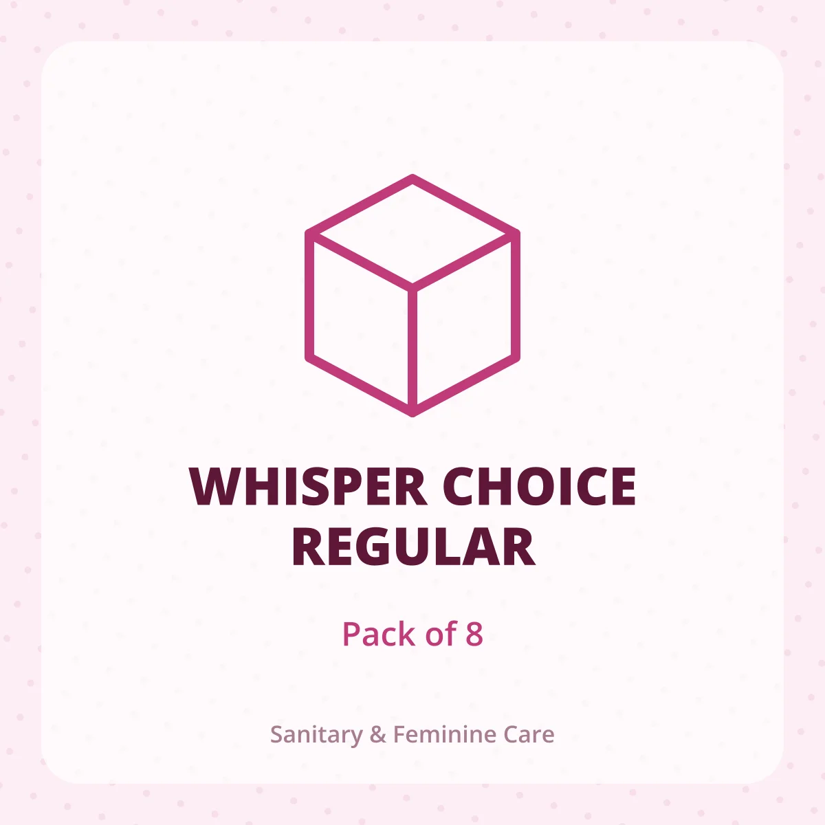 WHISPER CHOICE REGULAR 1X8