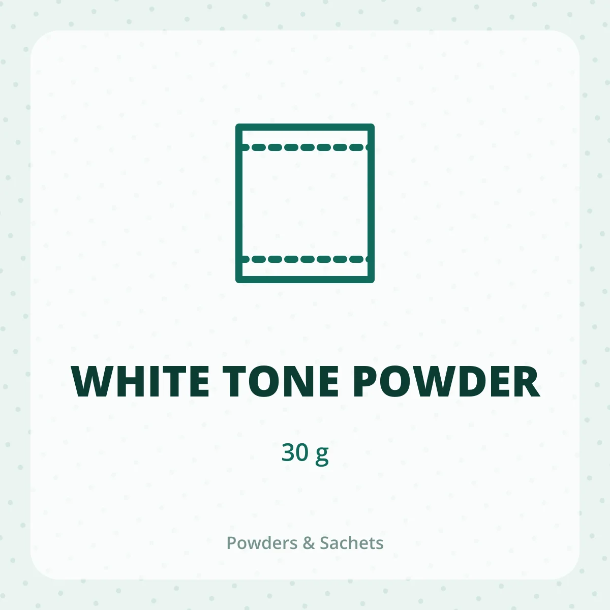 WHITE TONE POWDER 1X30GM