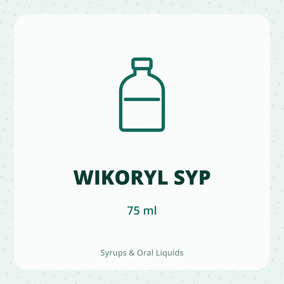 WIKORYL SYP 1X75ML