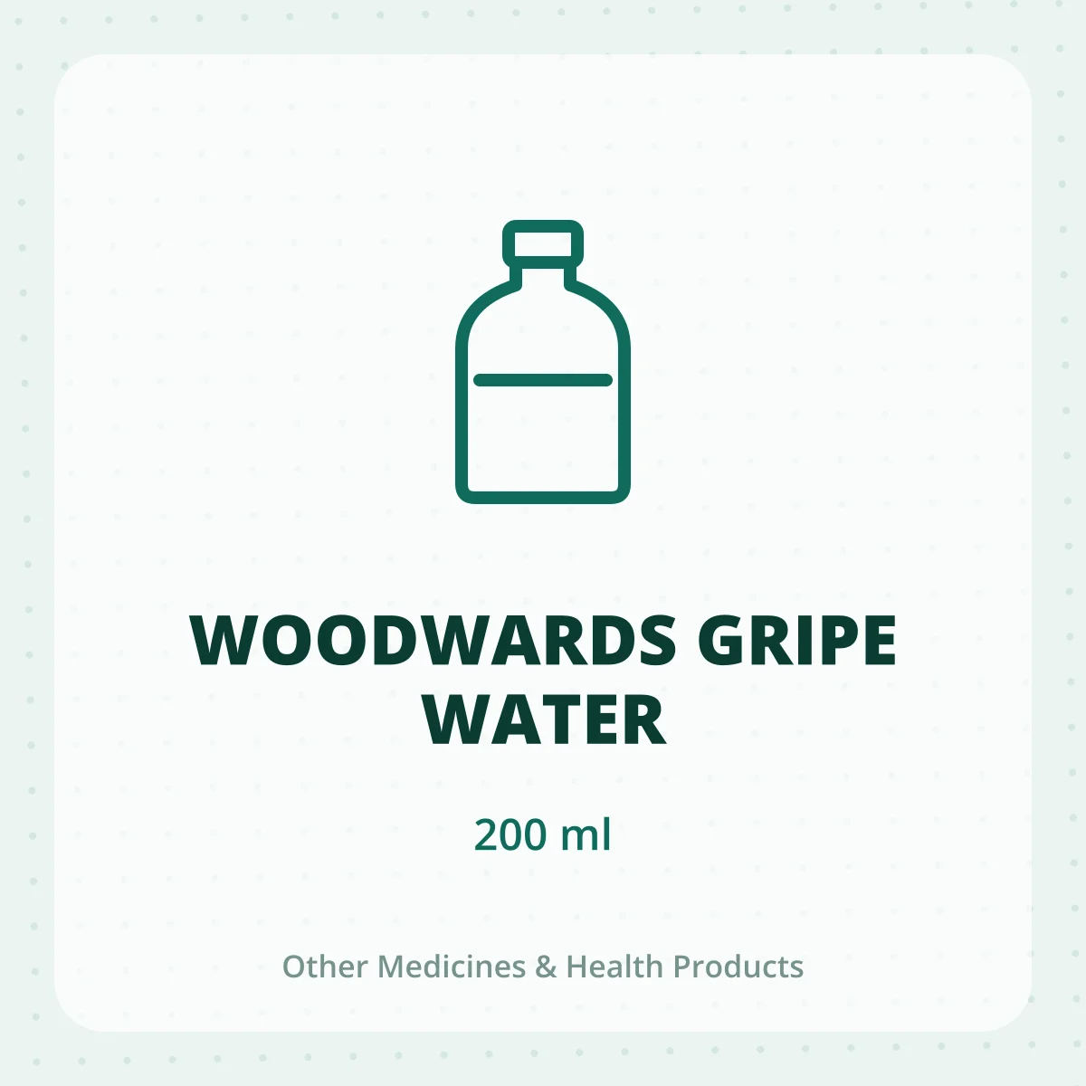 WOODWARDS GRIPE WATER 1X200ML