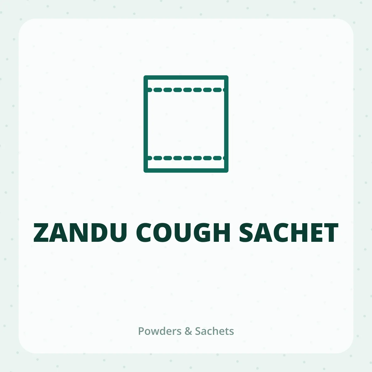 ZANDU COUGH SACHET 1X1