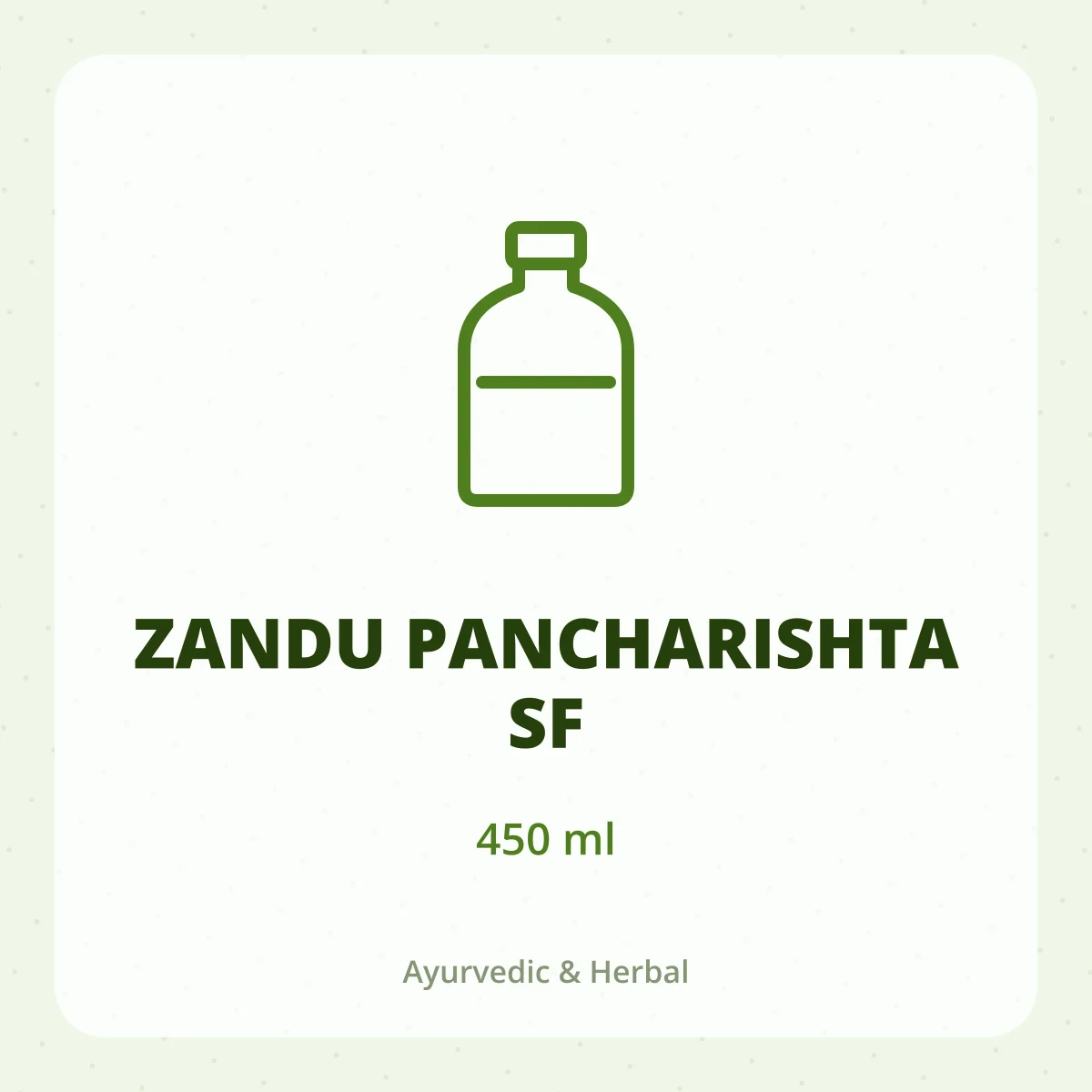 ZANDU PANCHARISHTA SF 1X450ML