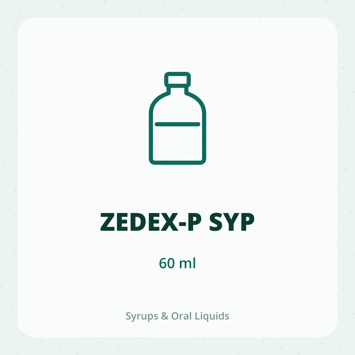 ZEDEX-P SYP 1X60ML