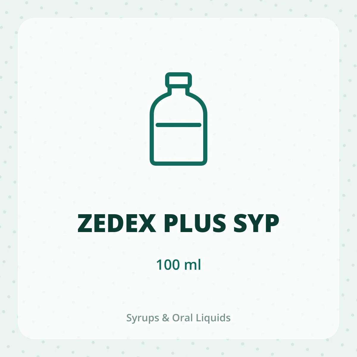ZEDEX PLUS SYP 1X100ML