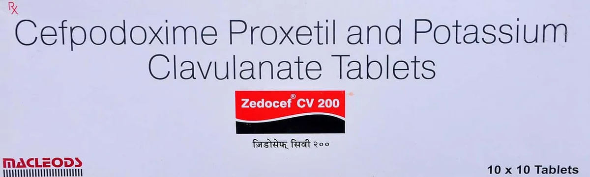 ZEDOCEF-CV-200MG TAB 1X10