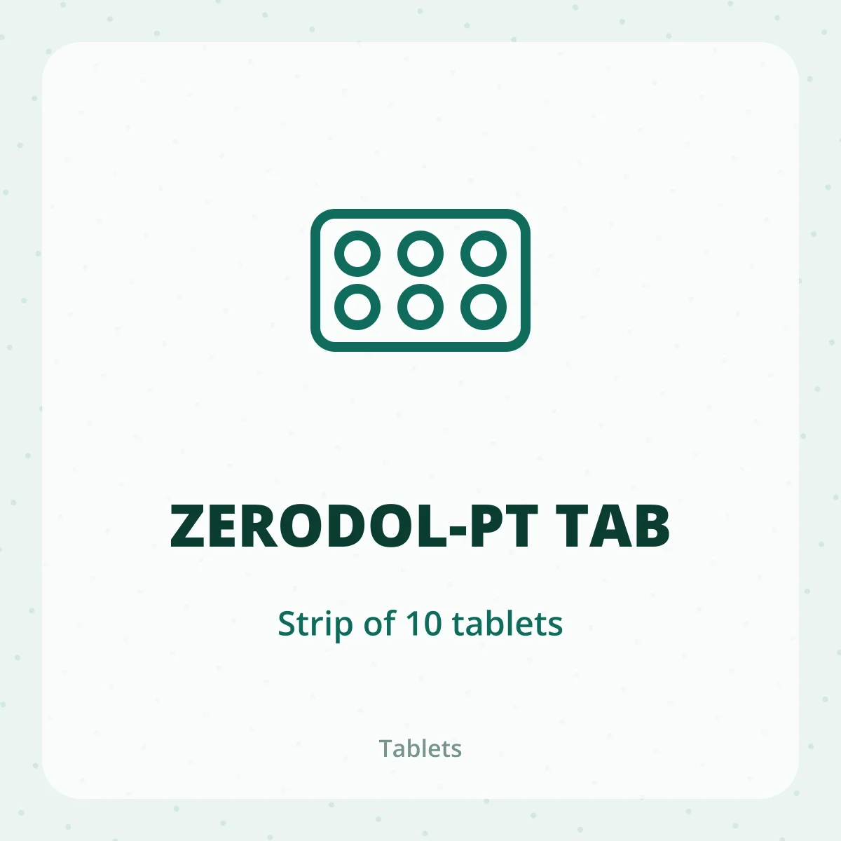 ZERODOL-PT TAB 1X10