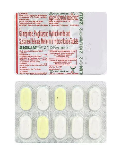 ZIGLIM PLUS-2MG TAB 1X10