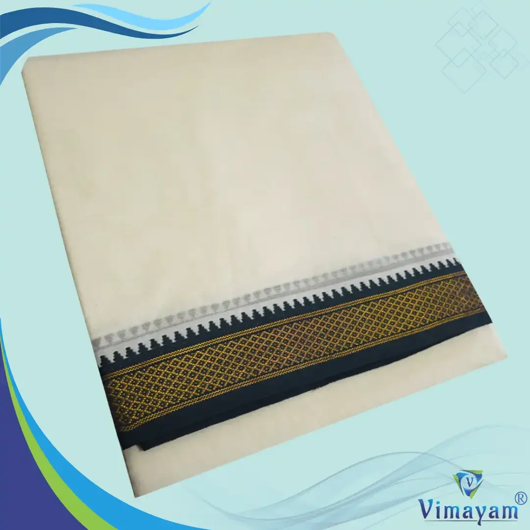 1 Inch Zari Border MayilKan Premium Quality Dhoti