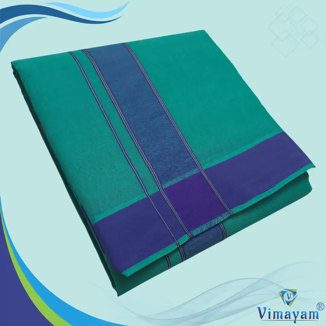 Green Colour Dhoti 2 Inch Gundanji Fine Quality