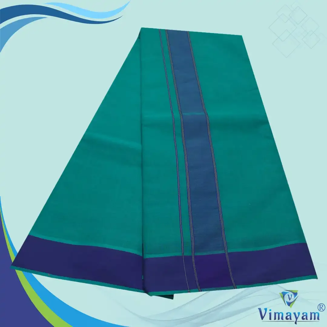 Green Colour Dhoti 2 Inch Gundanji Fine Quality 2