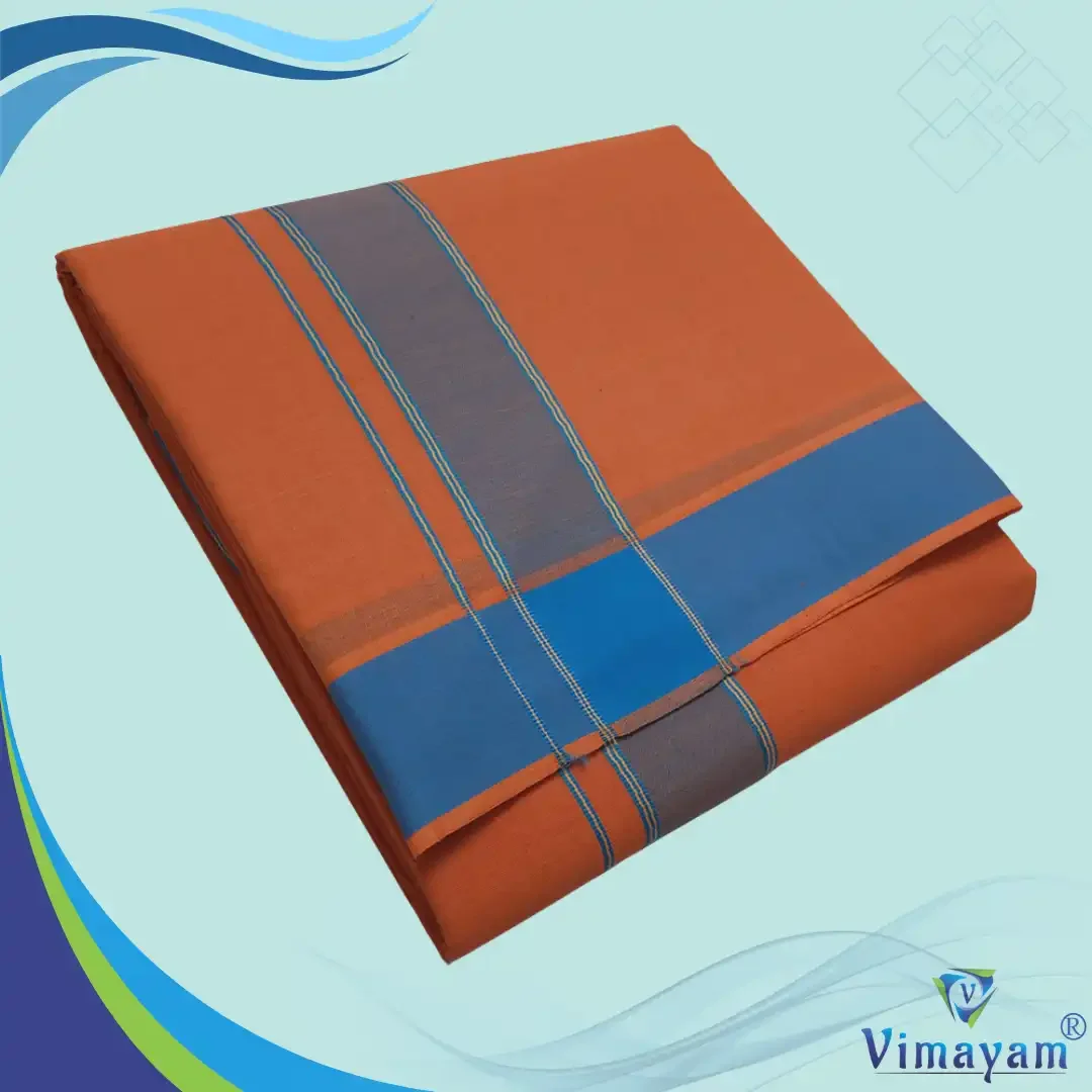 Kavi Colour Dhoti 2 Inch Gundanji Fine Quality