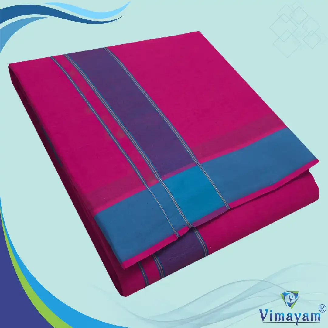 Queen Rose Colour Dhoti 2 Inch Gundanji Fine Quality