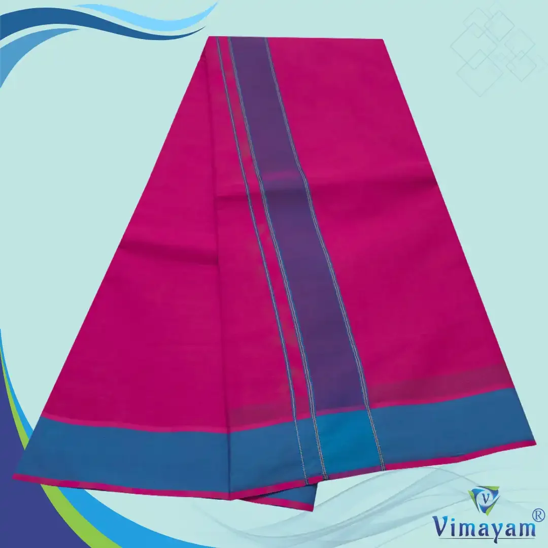 Queen Rose Colour Dhoti 2 Inch Gundanji Fine Quality 2