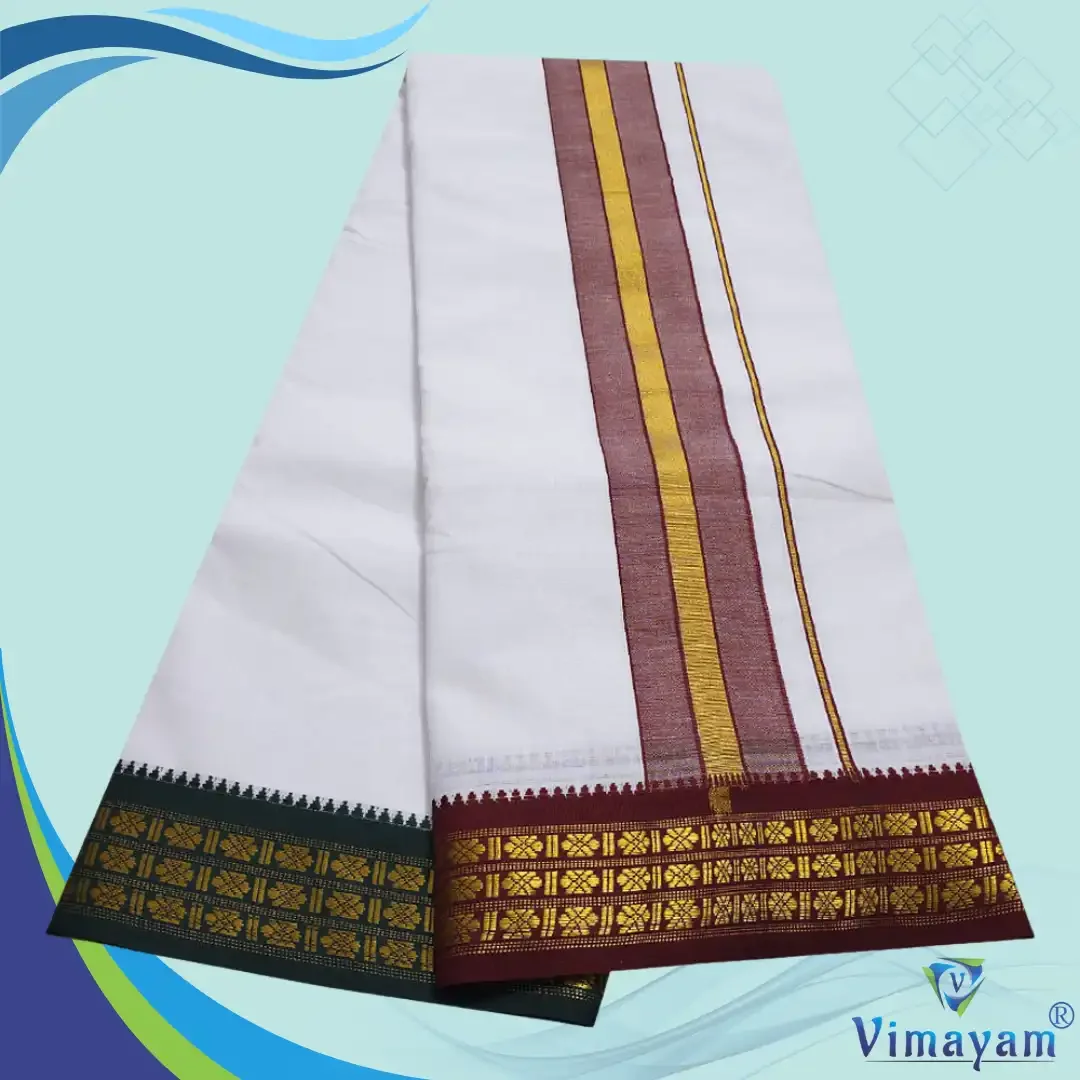 3 Star Special Premium Quality Colour Dhoti 2 Meter 3