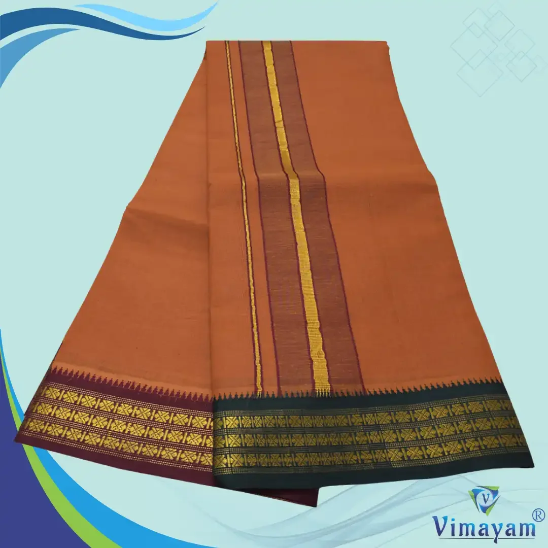 3 Star Special Premium Quality Colour Dhoti 2 Meter 4