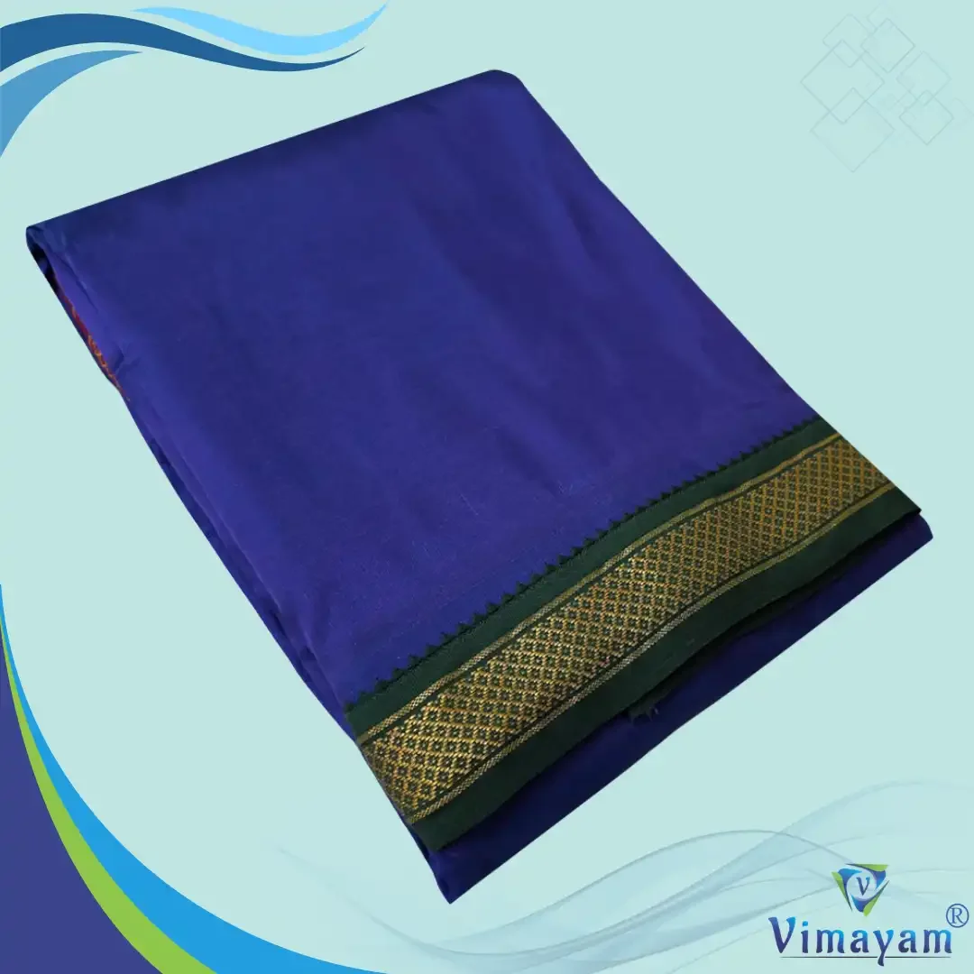 Blue Colour art Silk MayilKan Colour Dhoti