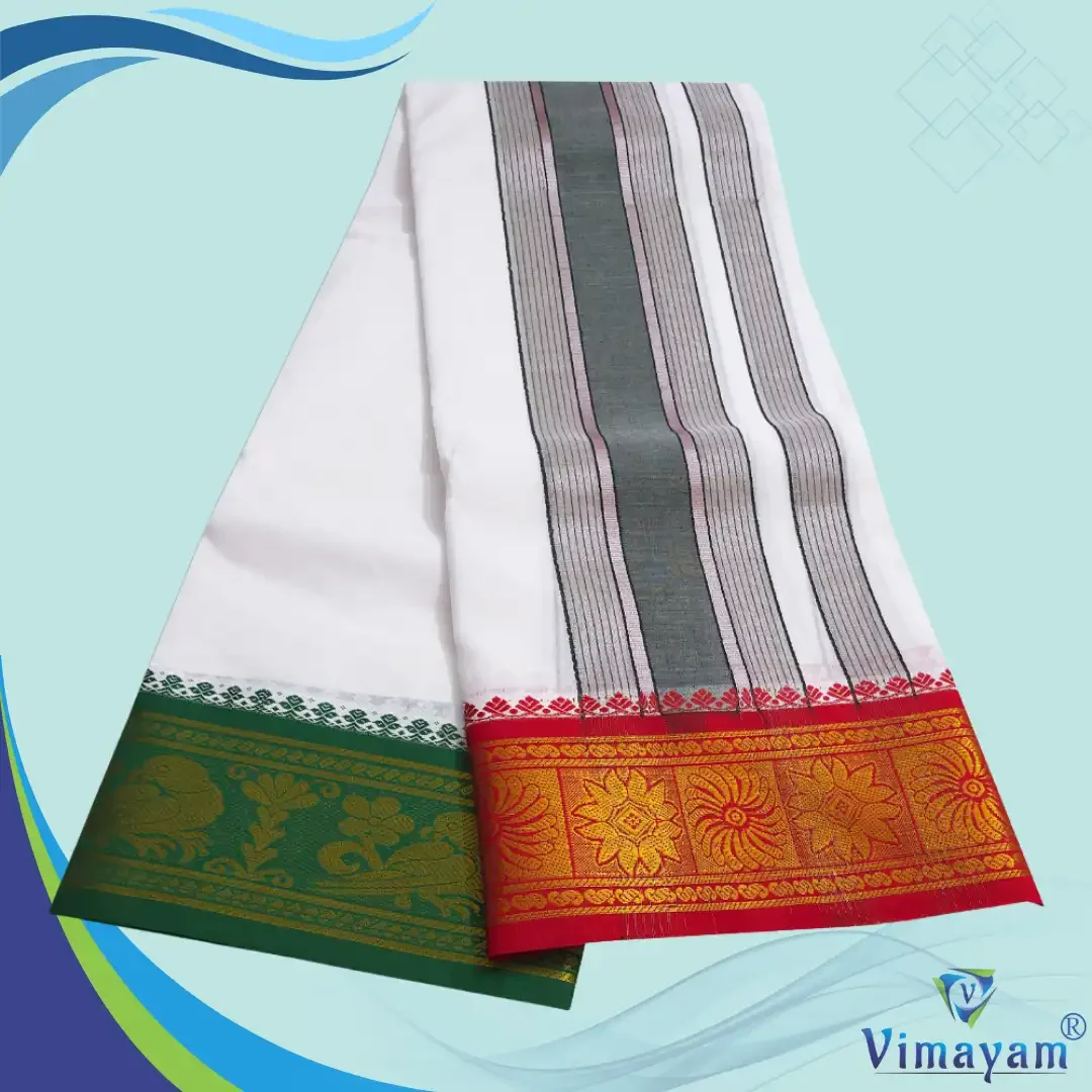Jaquad White Vaishnava Dhoties 2