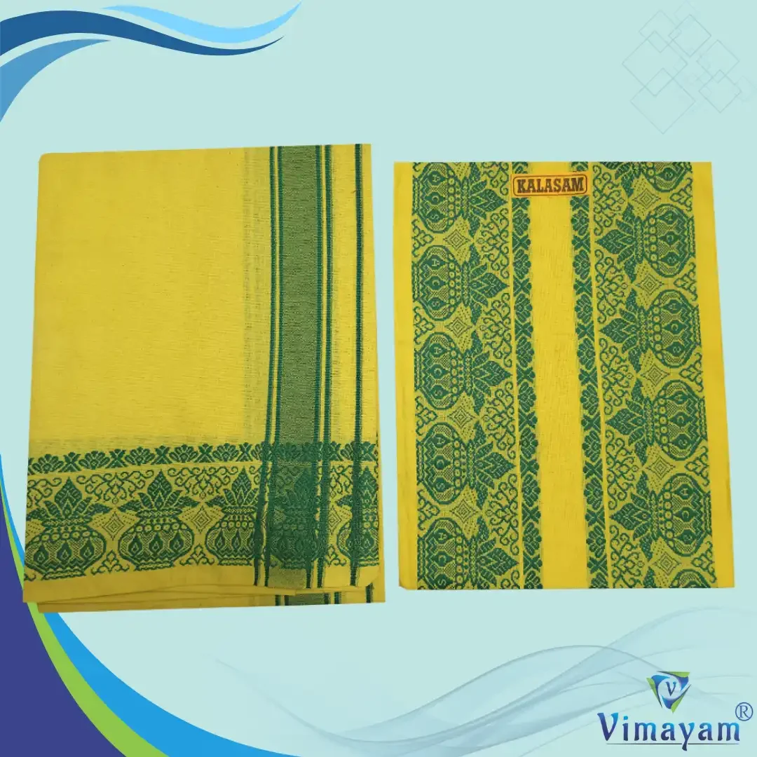 Kalasam Designed Assorted Border Dhoti 2 Meter 11