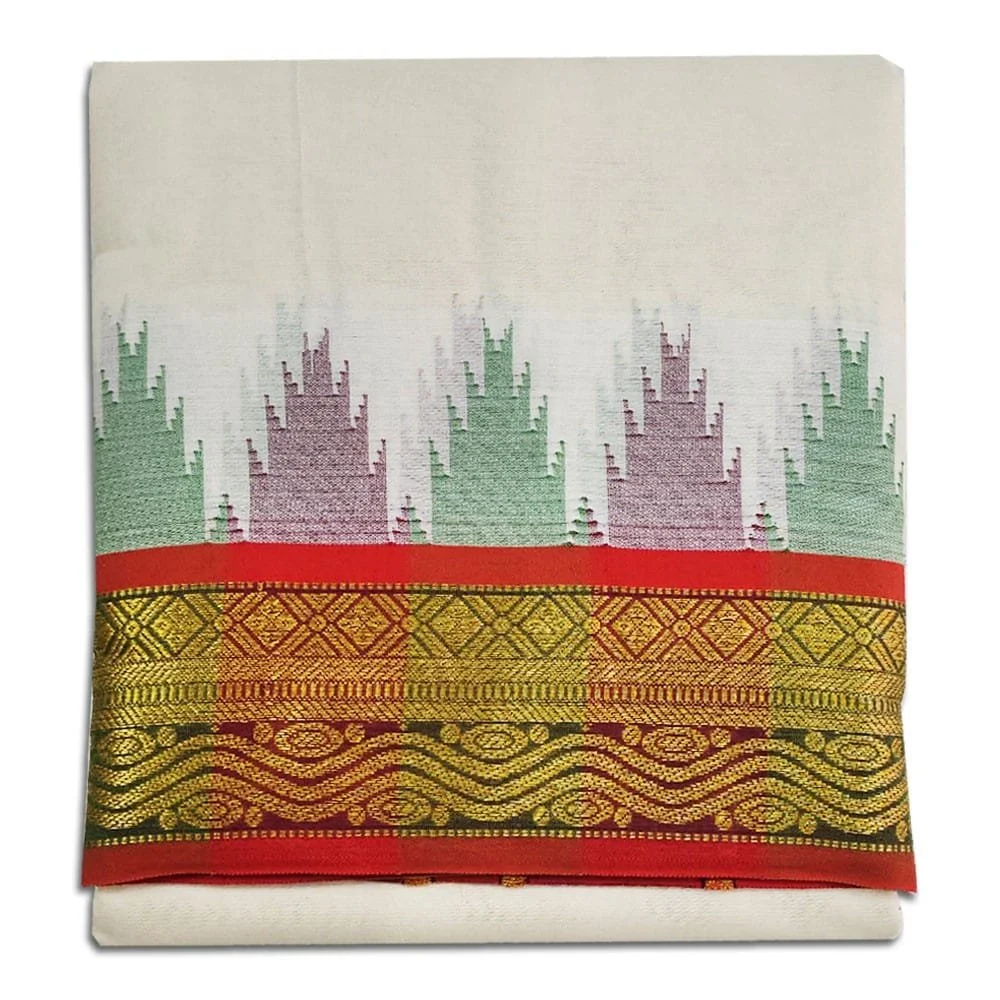 Kanchi Cotton Best Quality Handloom Made Pure Cotton Dhoti