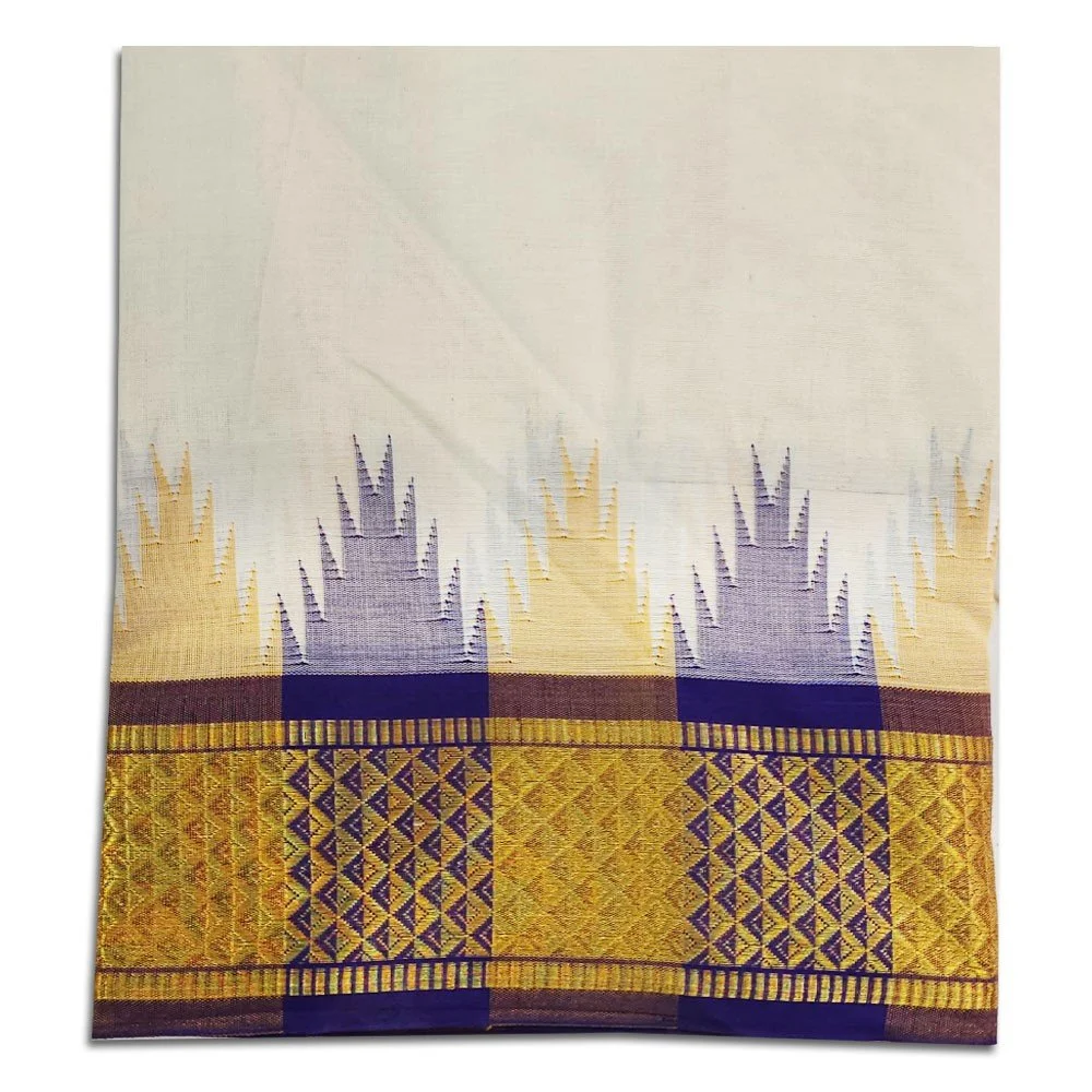 Kanchi Cotton Best Quality Handloom Made Pure Cotton Vaishnava Dhoti