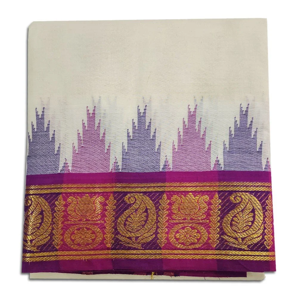 Kanchi Cotton Best Quality Handloom Made Pure Cotton Dhoti