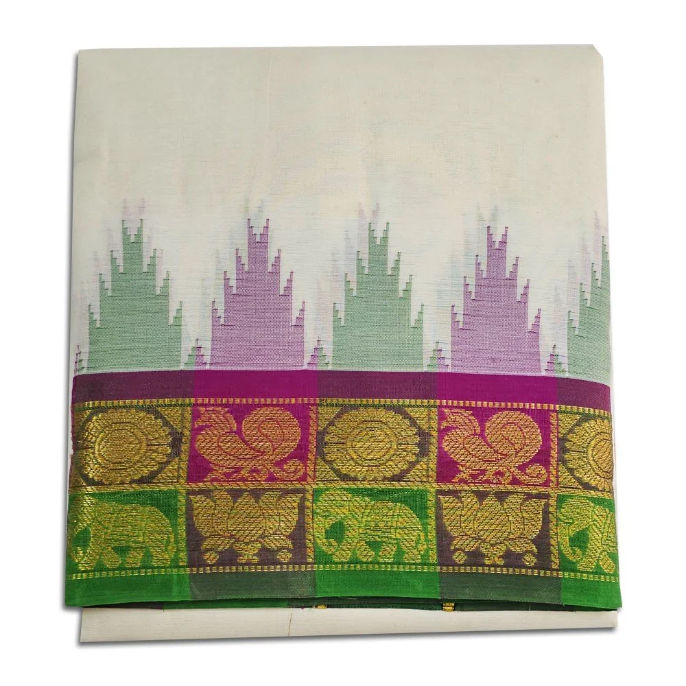 Kanchi Cotton Best Quality Handloom Made Pure Cotton Dhoti