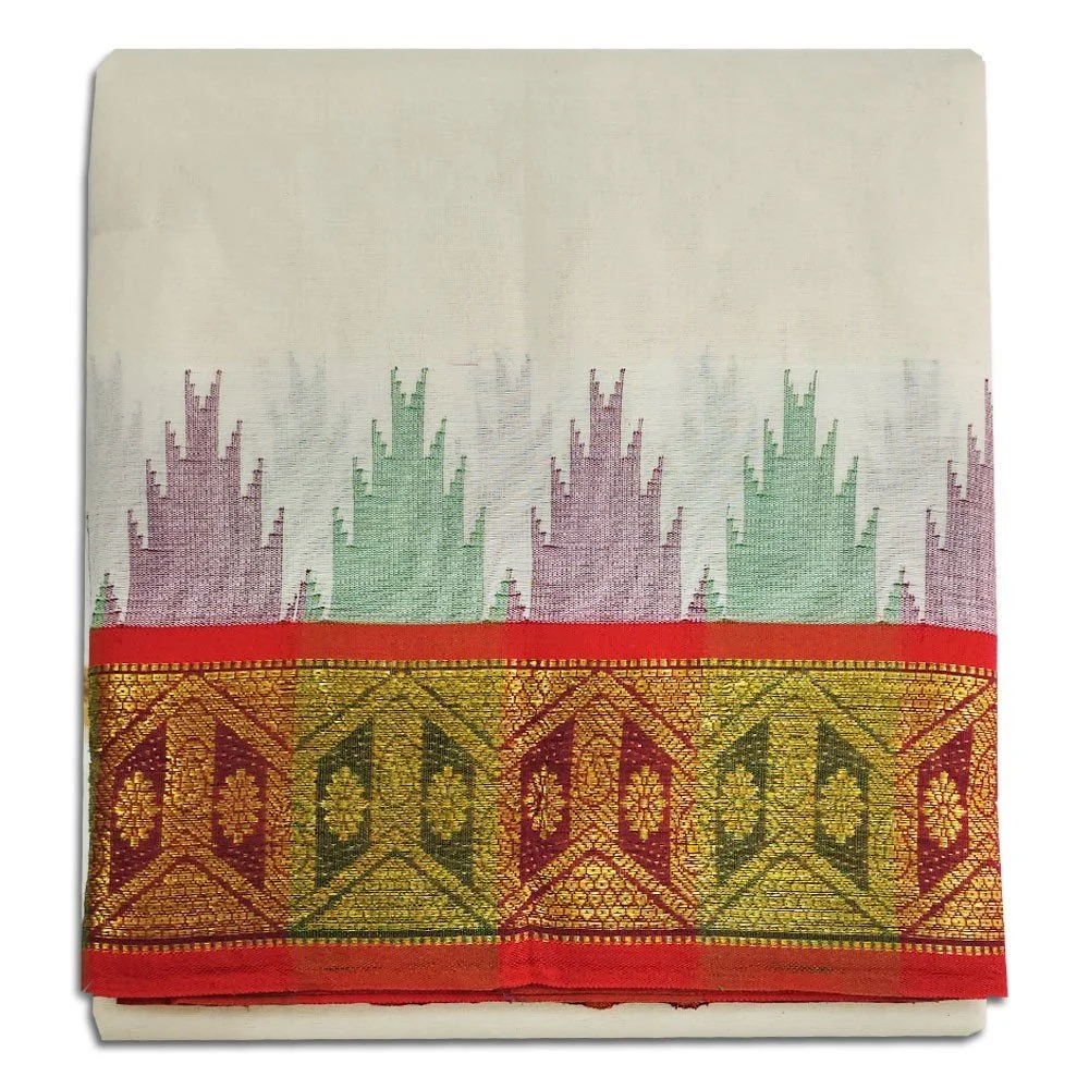 Kanchi Cotton Best Quality Handloom Made Pure Cotton Dhoti
