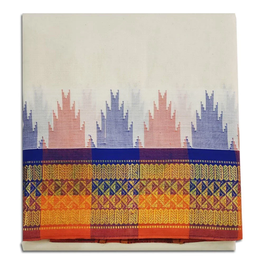 Kanchi Cotton Best Quality Handloom Made Pure Cotton Dhoti