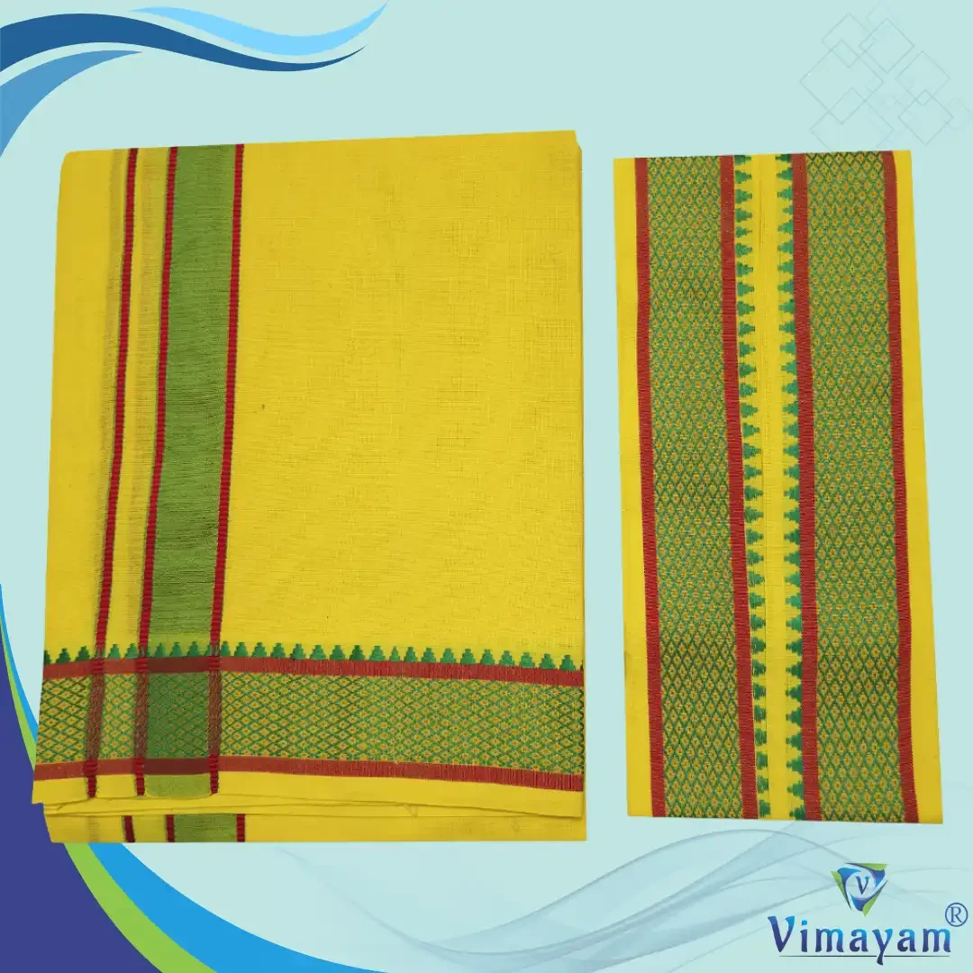 Mayilkan Cotton Lungi/Dhoti + Towel Combo 5