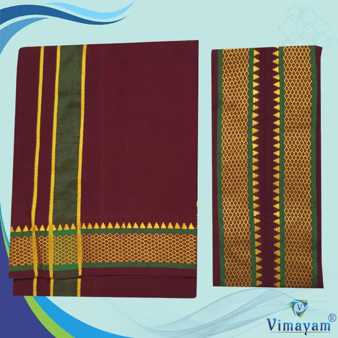 Mayilkan Cotton Lungi/Dhoti + Towel Combo 6