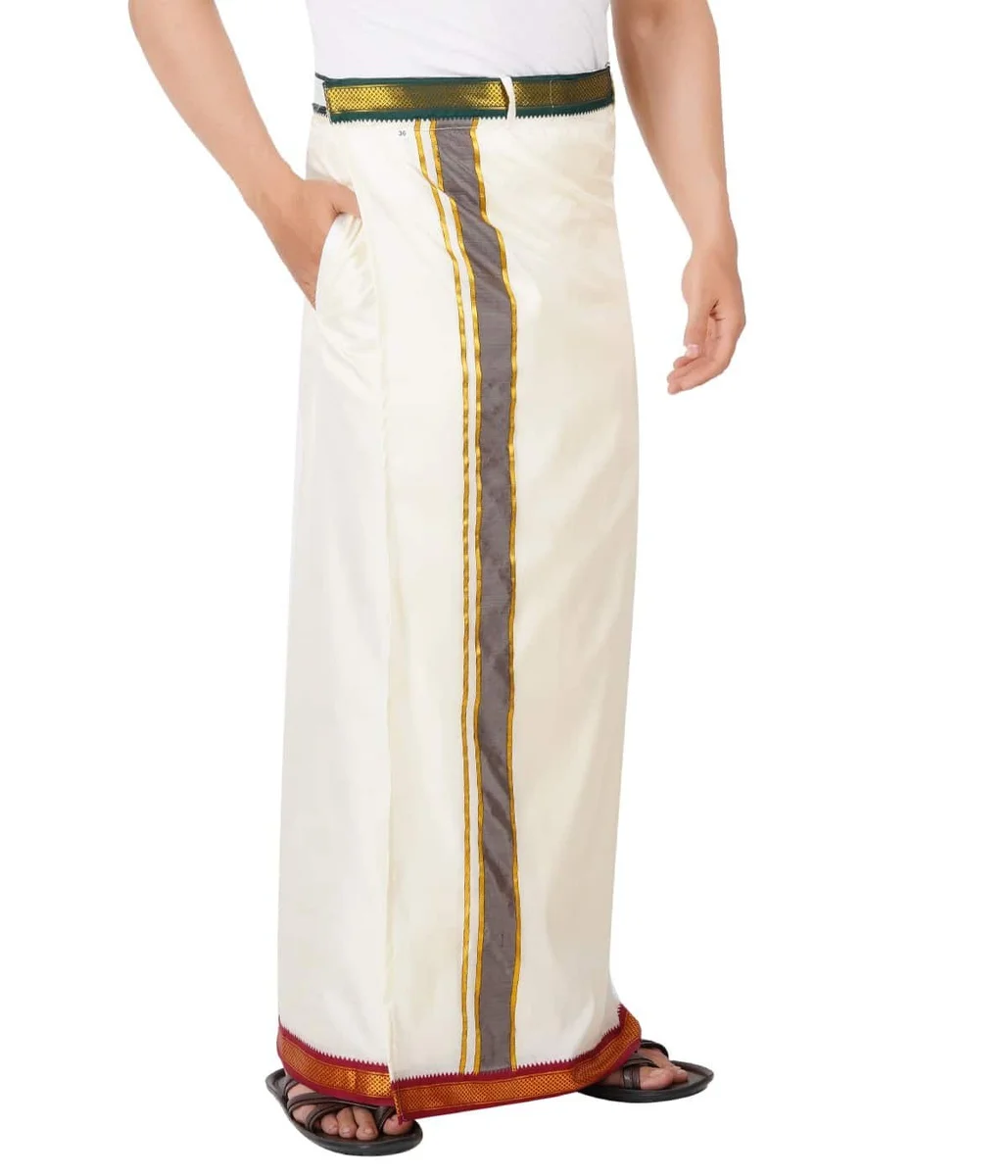 MayilKan Readymade Velkaro Pocket Dhoti 2