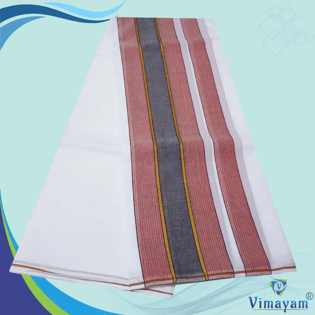 Mild Border Vaishnava Dhoti Pure Cotton Best Quality 2