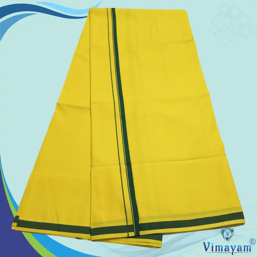 Pattakarai Rich Cotton Colour Dhoti 2 Meter 14