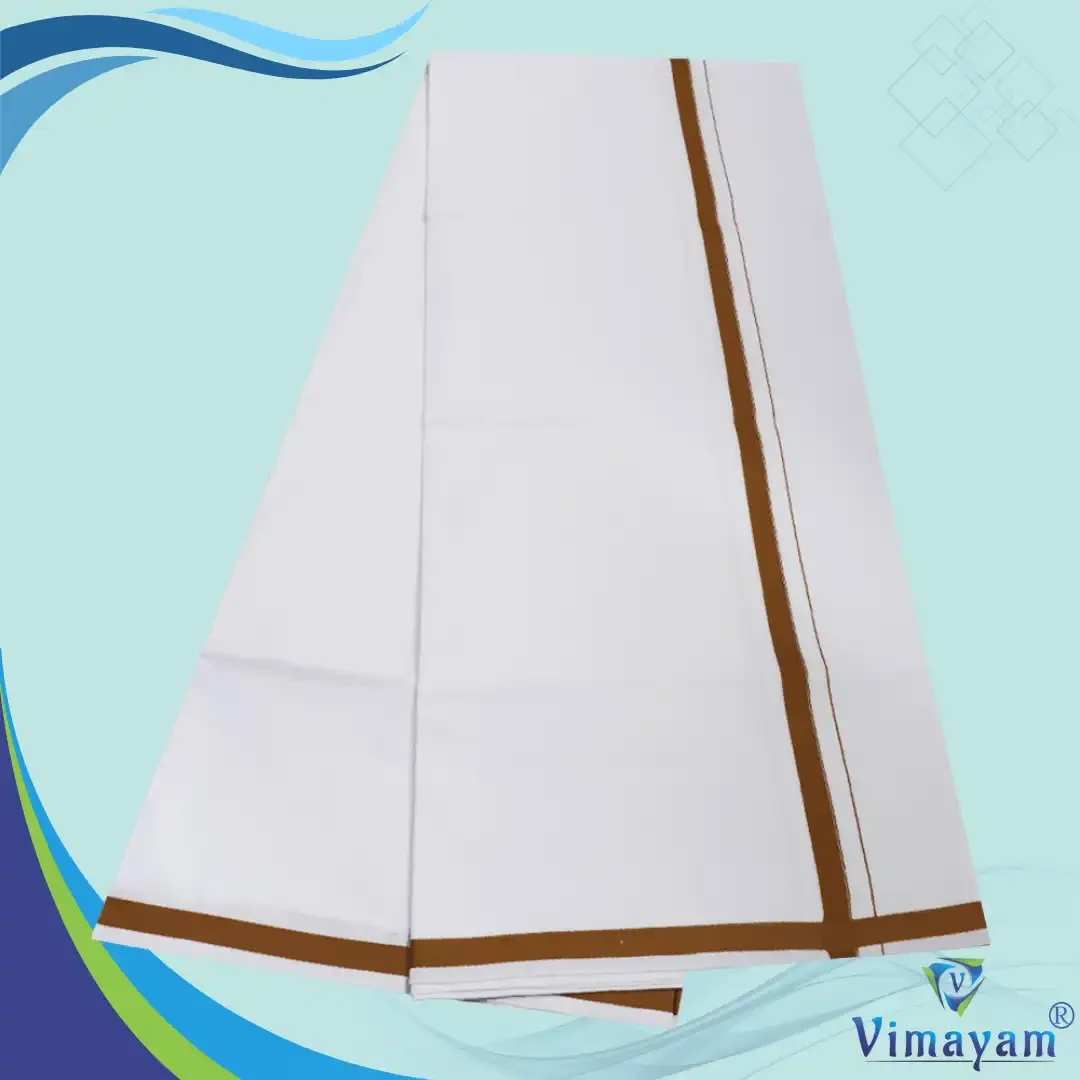 Pattakarai Rich Cotton Colour Dhoti 2 Meter 3