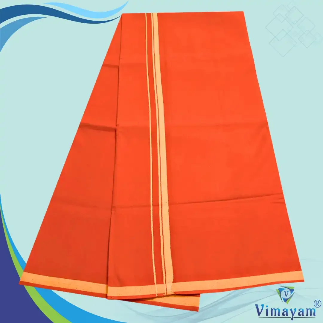 Pattakarai Rich Cotton Colour Dhoti 2 Meter 4