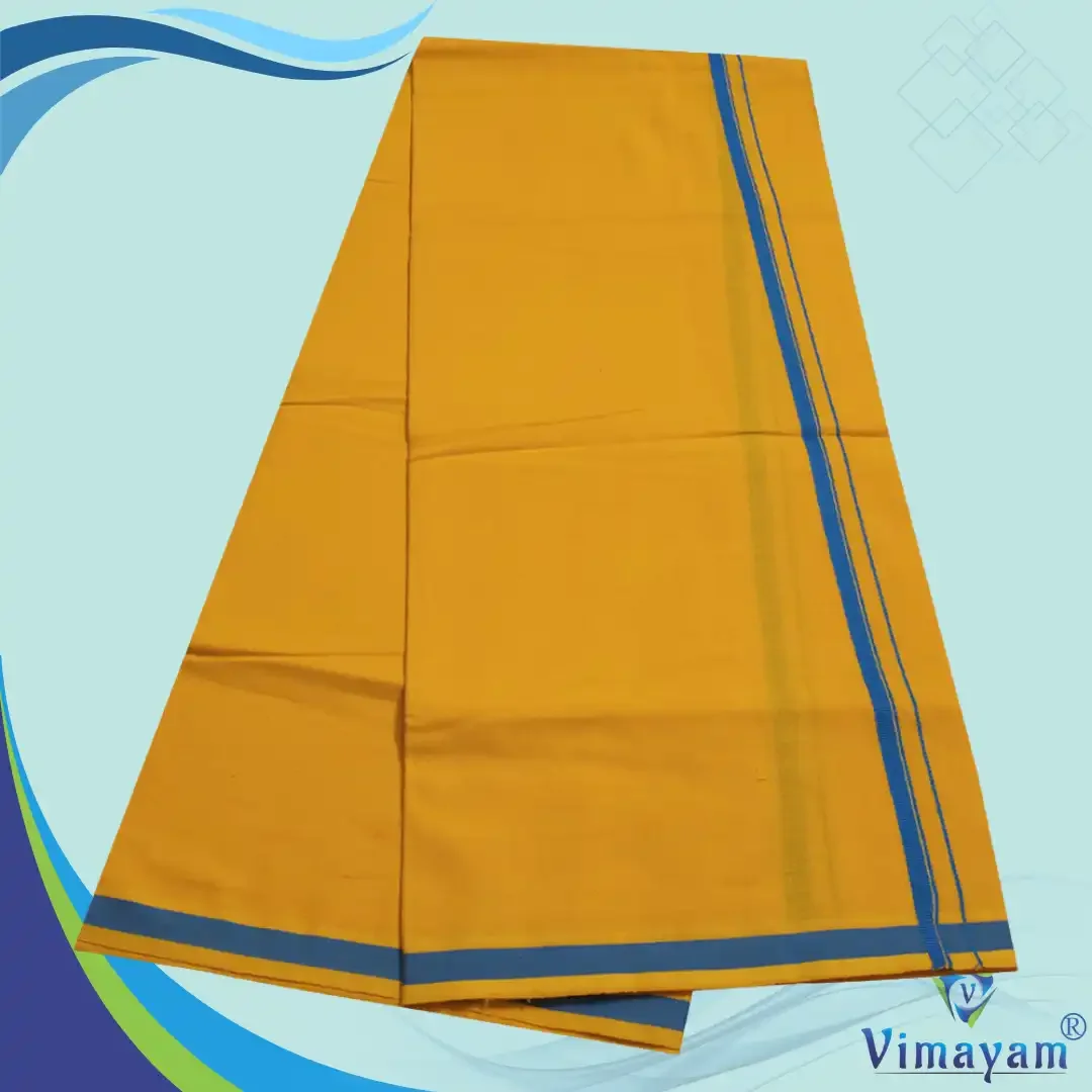 Pattakarai Rich Cotton Colour Dhoti 2 Meter 6