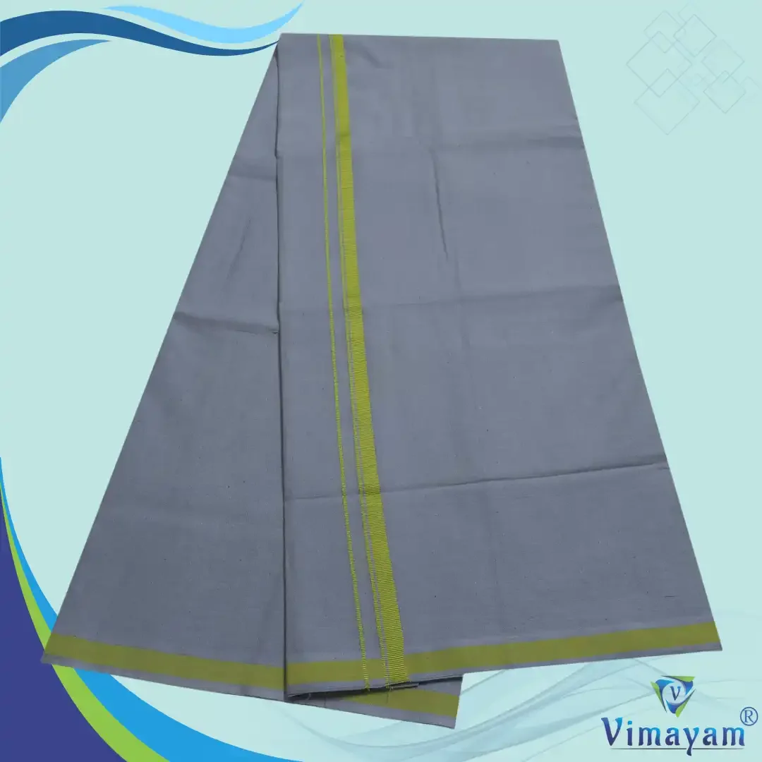 Pattakarai Rich Cotton Colour Dhoti 2 Meter 7