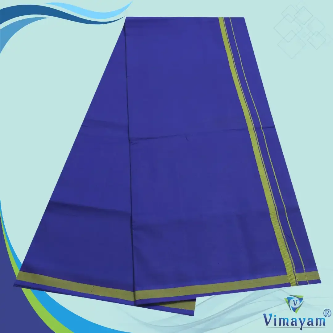 Pattakarai Rich Cotton Colour Dhoti 2 Meter 9