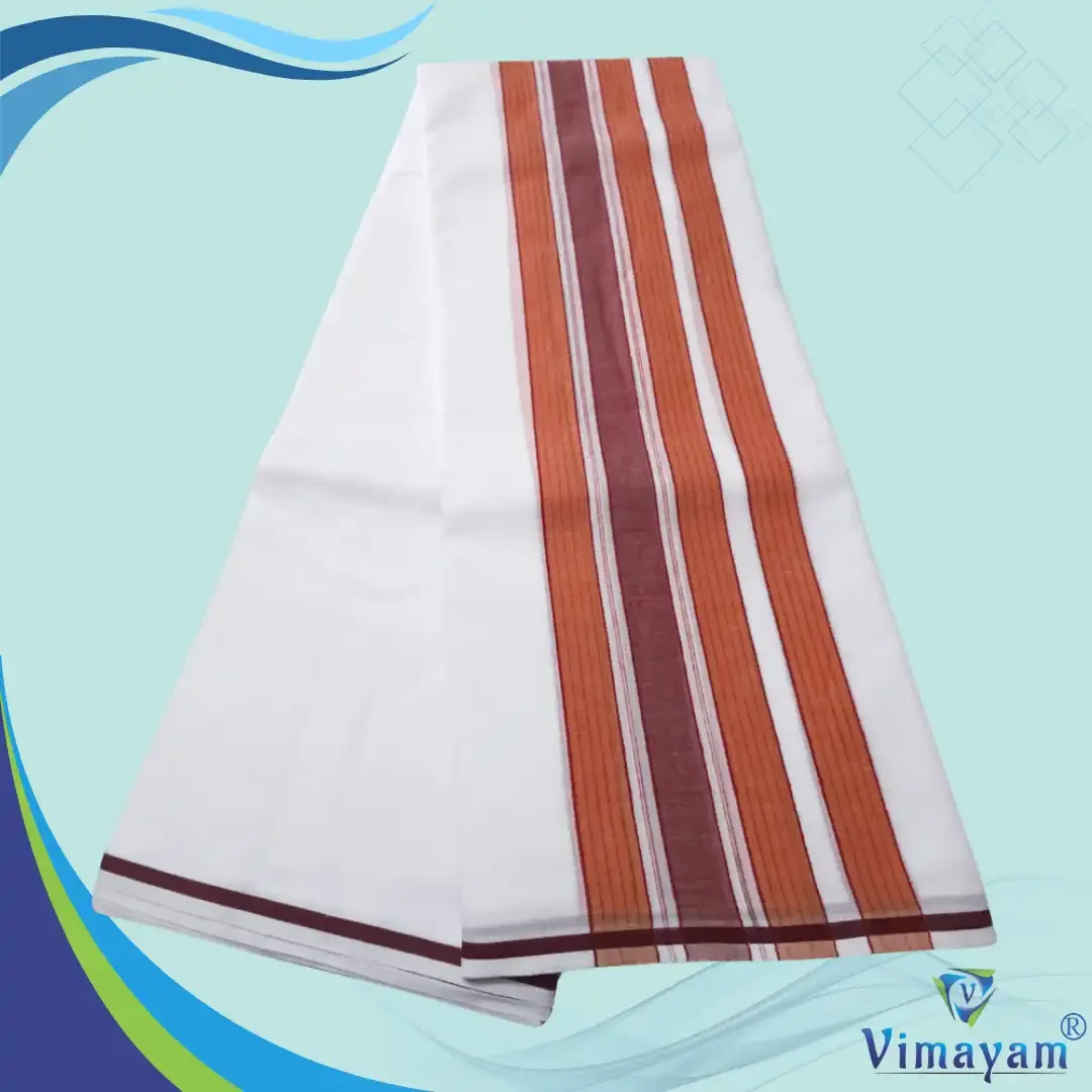Plain Border Vaishnava Dhoti Pure Cotton Best Quality 2