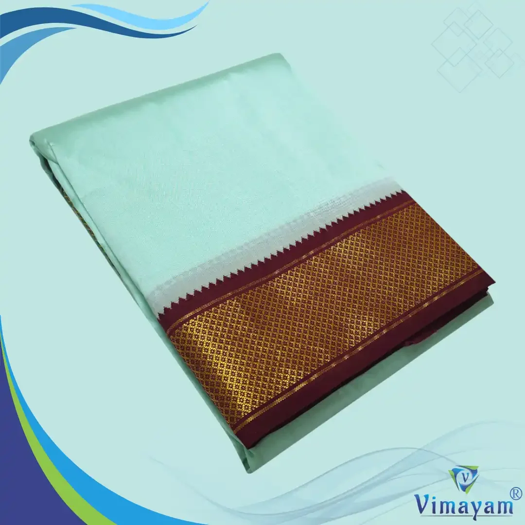 Rexona Colour Art Silk MayilKan Colour Dhoti