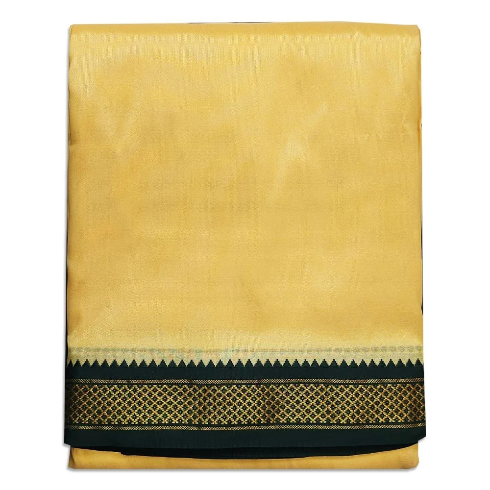 Sandal Colour art Silk MayilKan Colour Dhoti