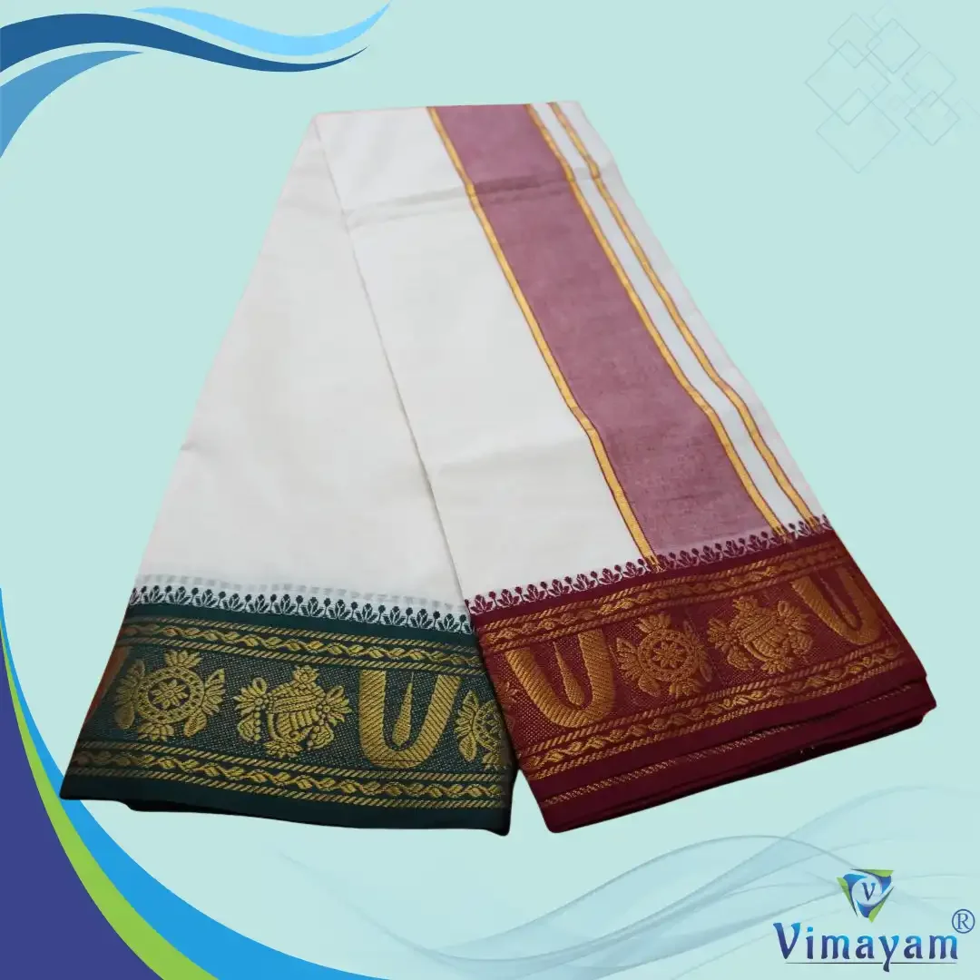 Thiruman U Designed 5″ Border Quality Dhoti 2