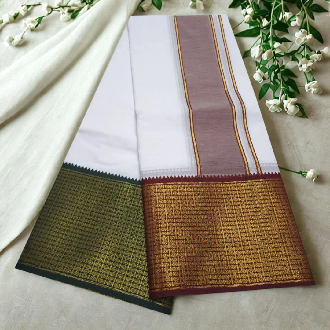 Udraj Design 8″ Border Best Quality Dhoti 2