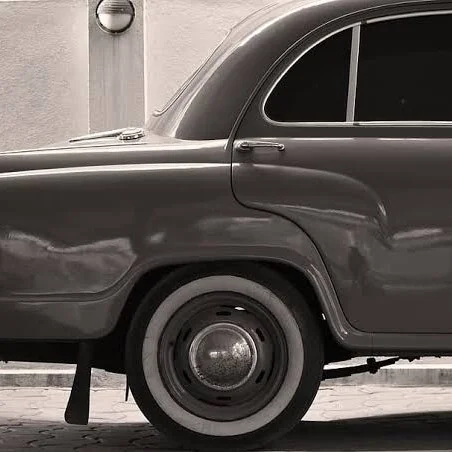 15 INCH SIZE 1 PIECE WHITE WALL FOR VINTAGE CARS 2