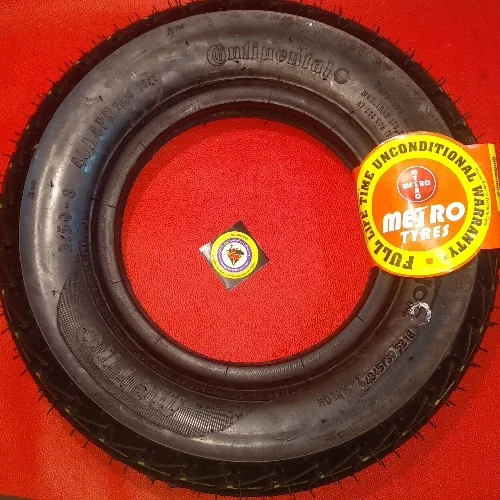 3.50-8 TYRE WITH TUBE FOR VESPA150 PRIYA SUPER