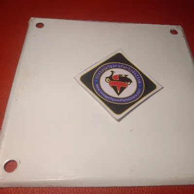 4 HOLE ORDINARY BACK NUMBER PLATE FOR LAMBRETTA