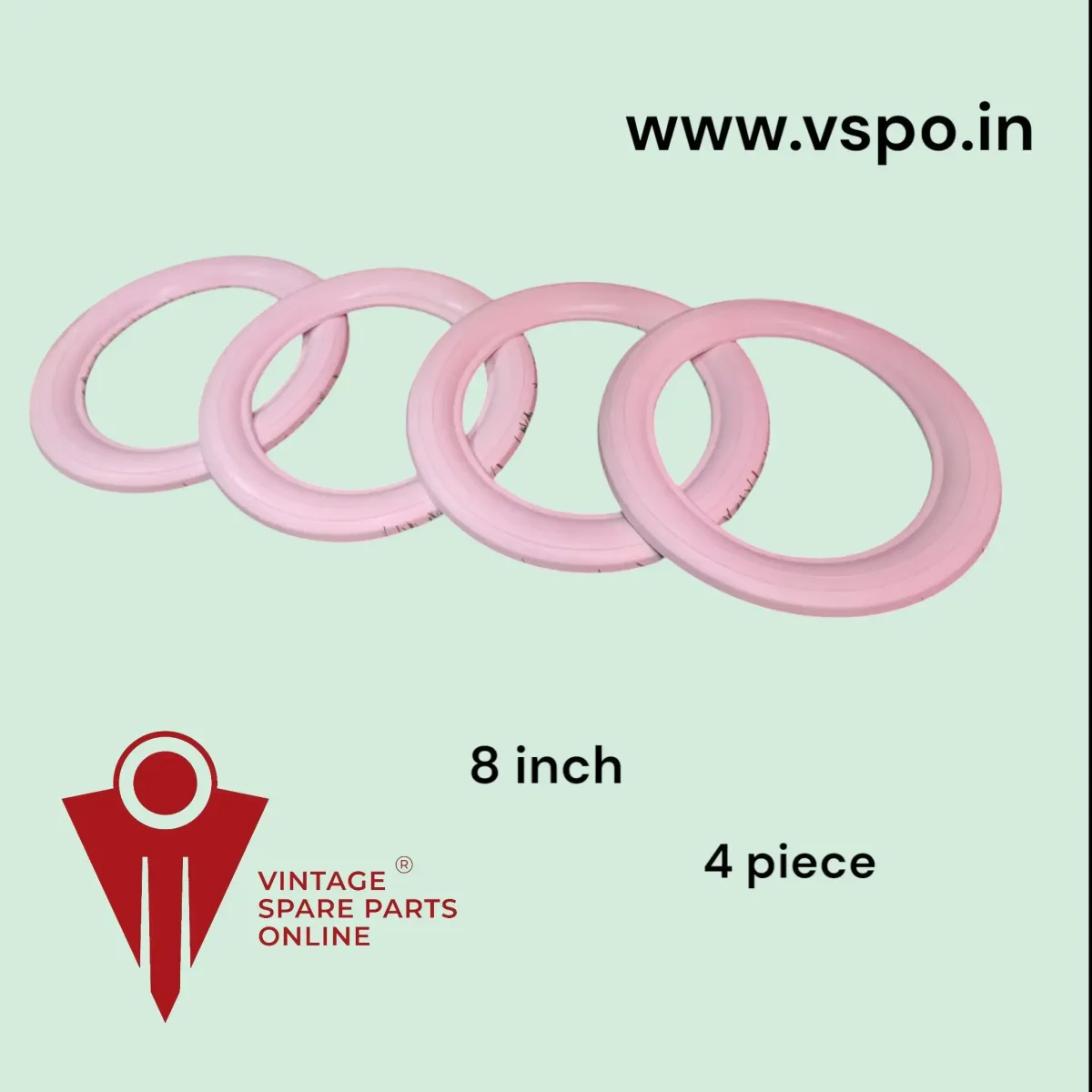 8 inch white wall set of 4 for super priya cub