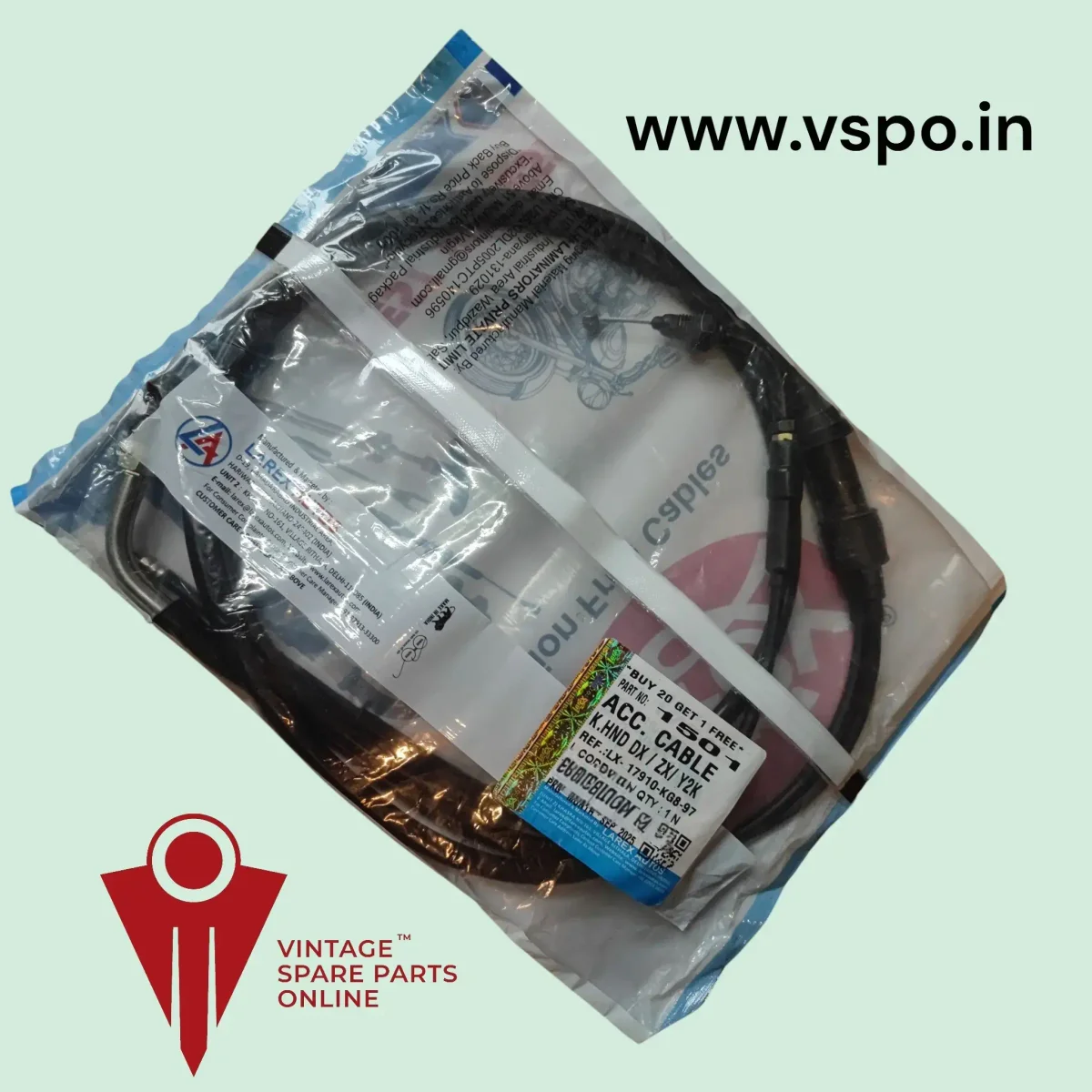 Accelerator cable for kinetic honda DX, ZX, Y2K