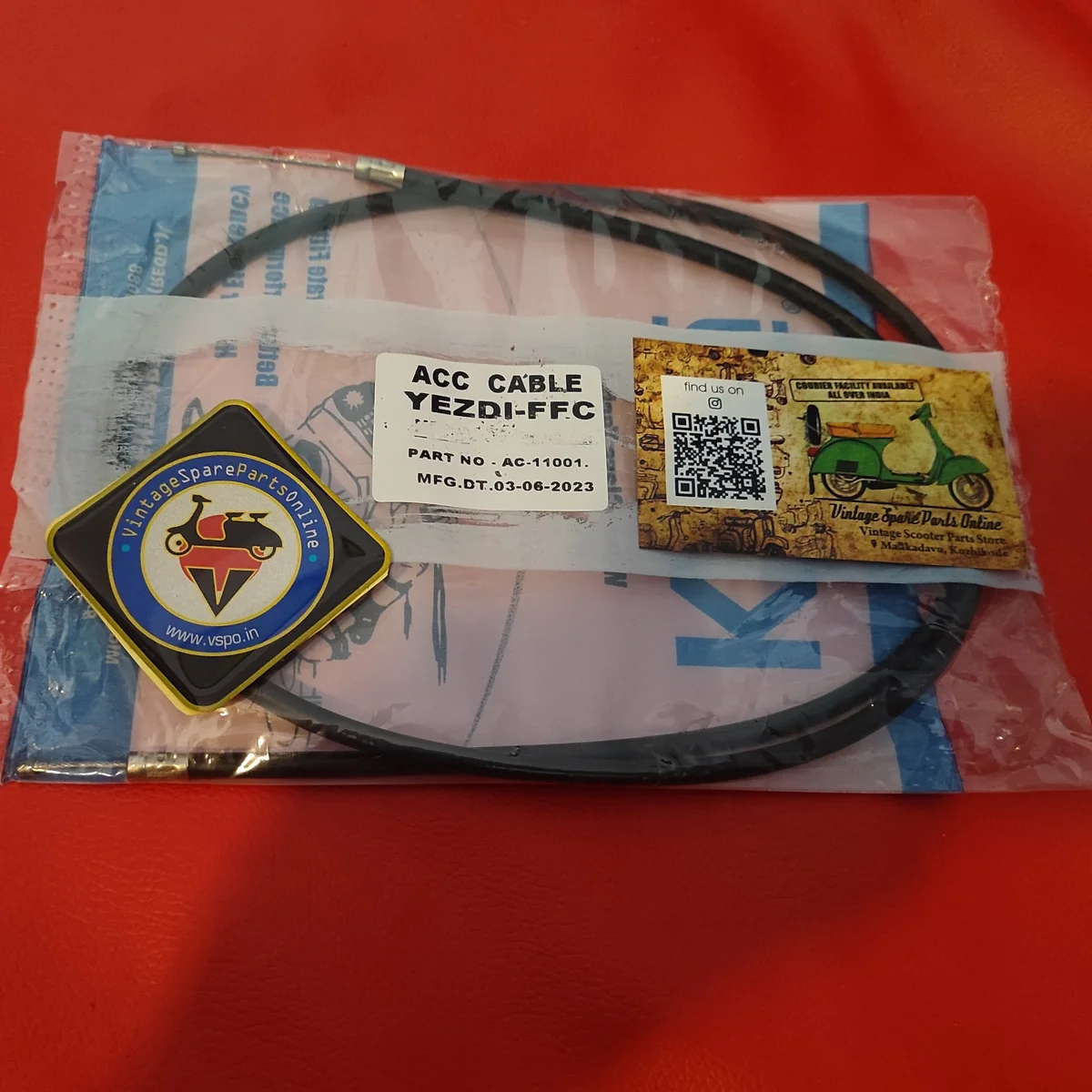 ACCELERATOR CABLE FOR YEZDI