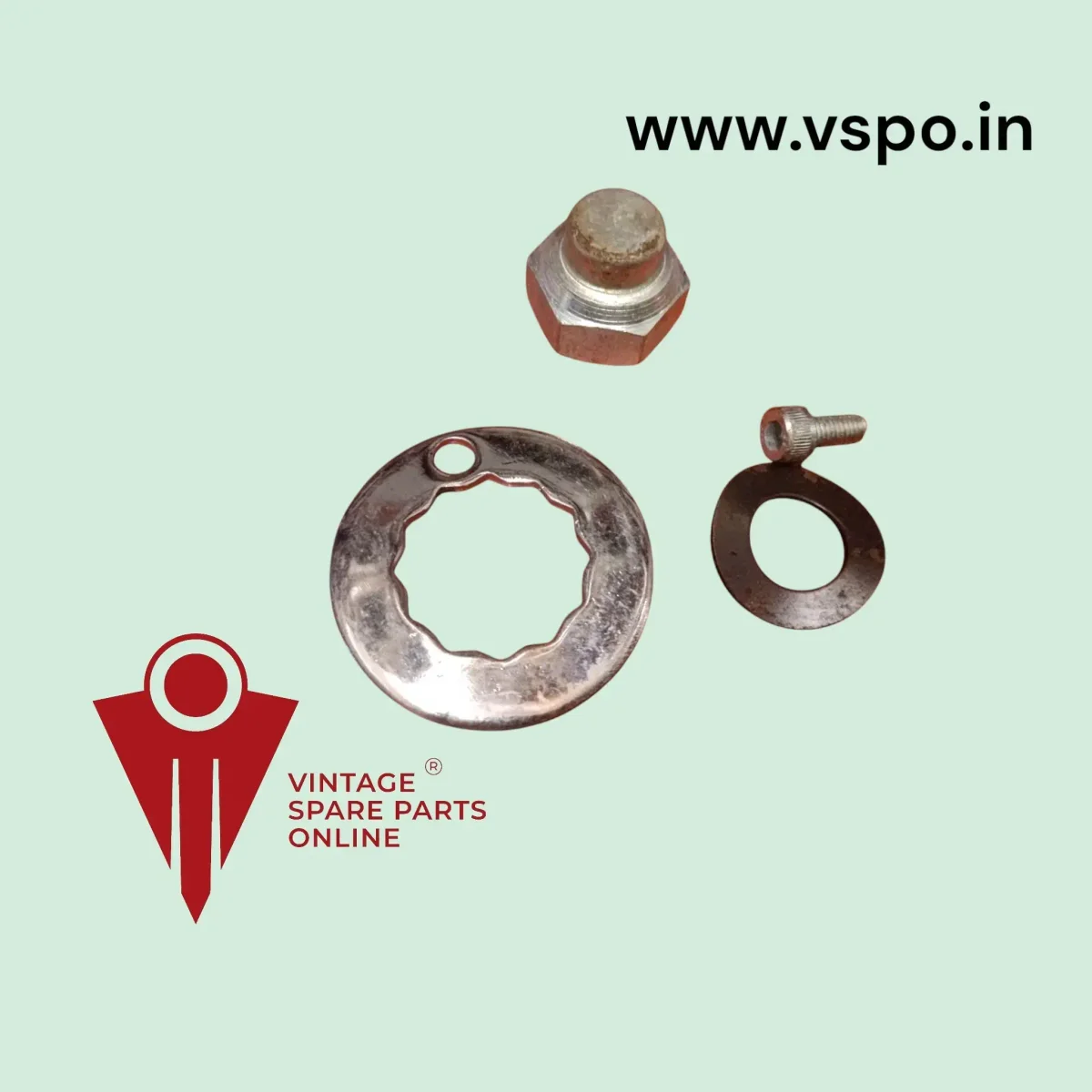 Back Wheel Nut And Lock Washer Complete Kit For Lambretta